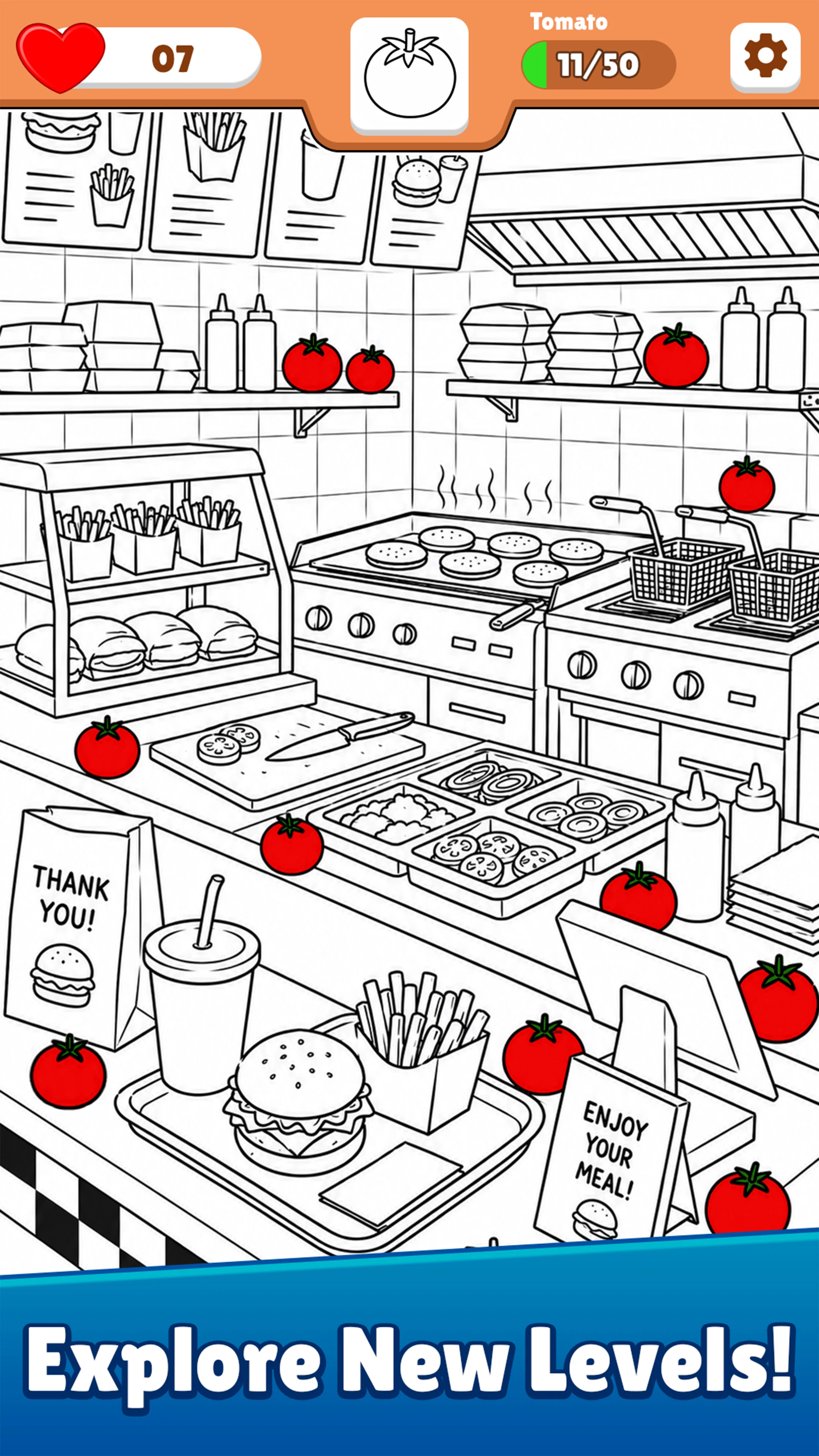 Find Hidden Foods : Spot It! screenshot