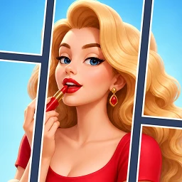 Jigsaw Solitaire Makeover Card simgesi
